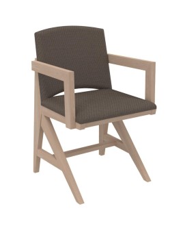 FAUTEUIL REMBOURRE APPUI SUR TABLE SOLINE